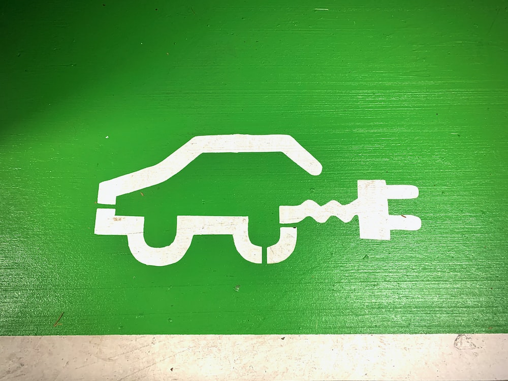 an electric vehicle charge sign. 