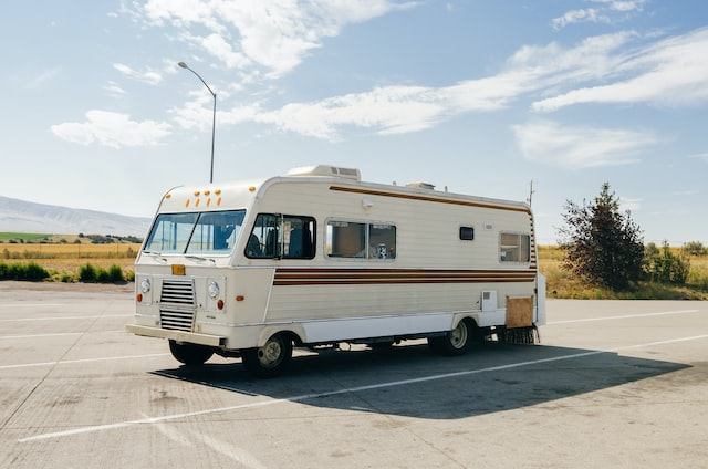 Closeup of a top-quality recreational vehicle